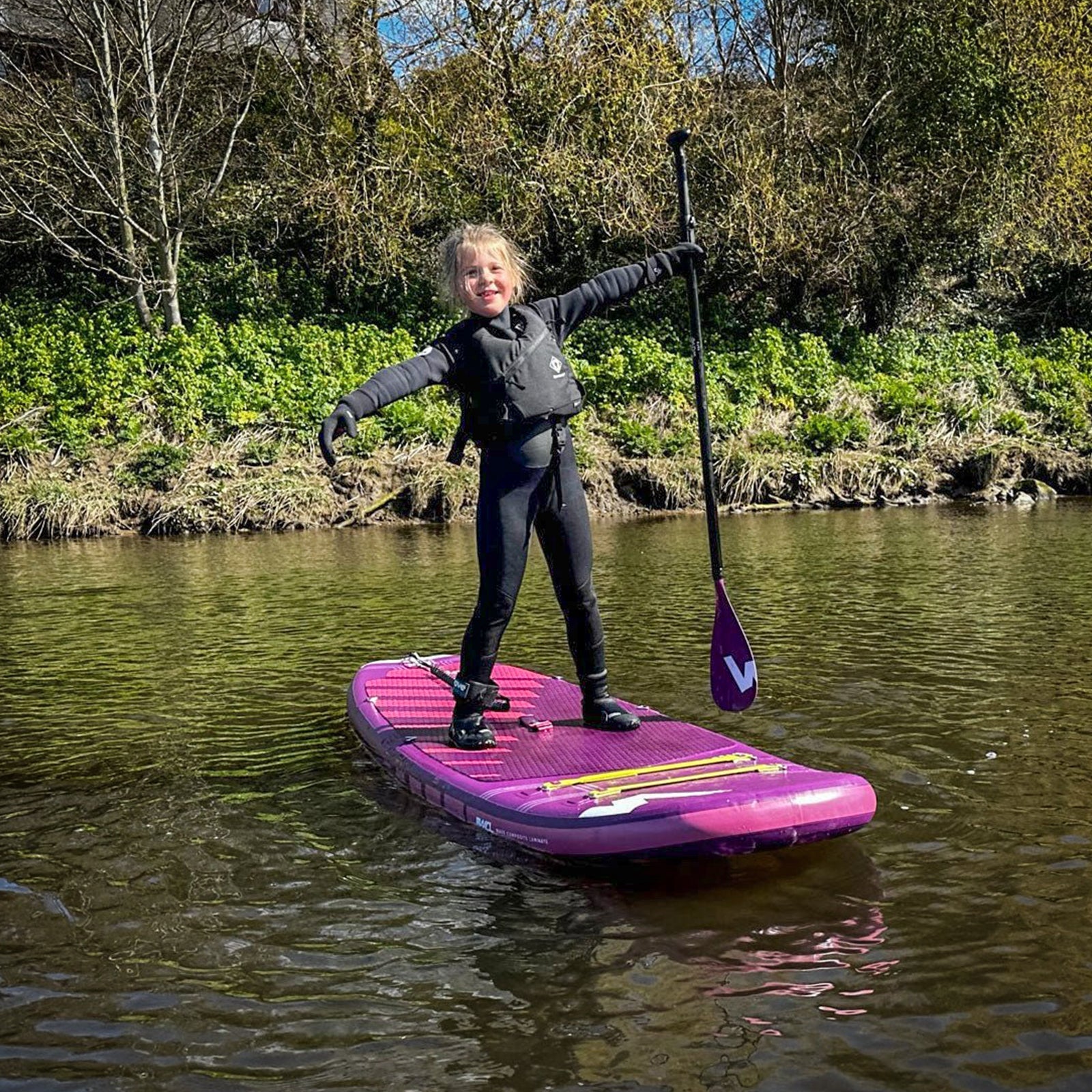 Wildcat SUP & Kayak | Inflatable Stand - Up Paddleboard | 8.6ft | Purple - Wave Sups EU