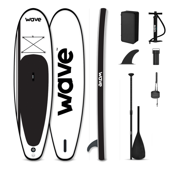 Wave Classic SUP-Paket | Aufblasbares Stand Up Paddleboard weiß 335 cm