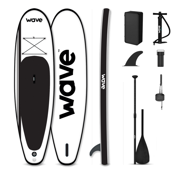 Wave Opblaasbaar Paddleboard Klassiek Pakket | Wit Sup Stand Up Paddleboard 11' - Op voorraad