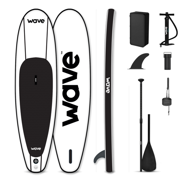 Wave Opblaasbaar Paddleboard Klassiek Pakket | Wit Sup Stand Up Paddleboard 10' - Op voorraad