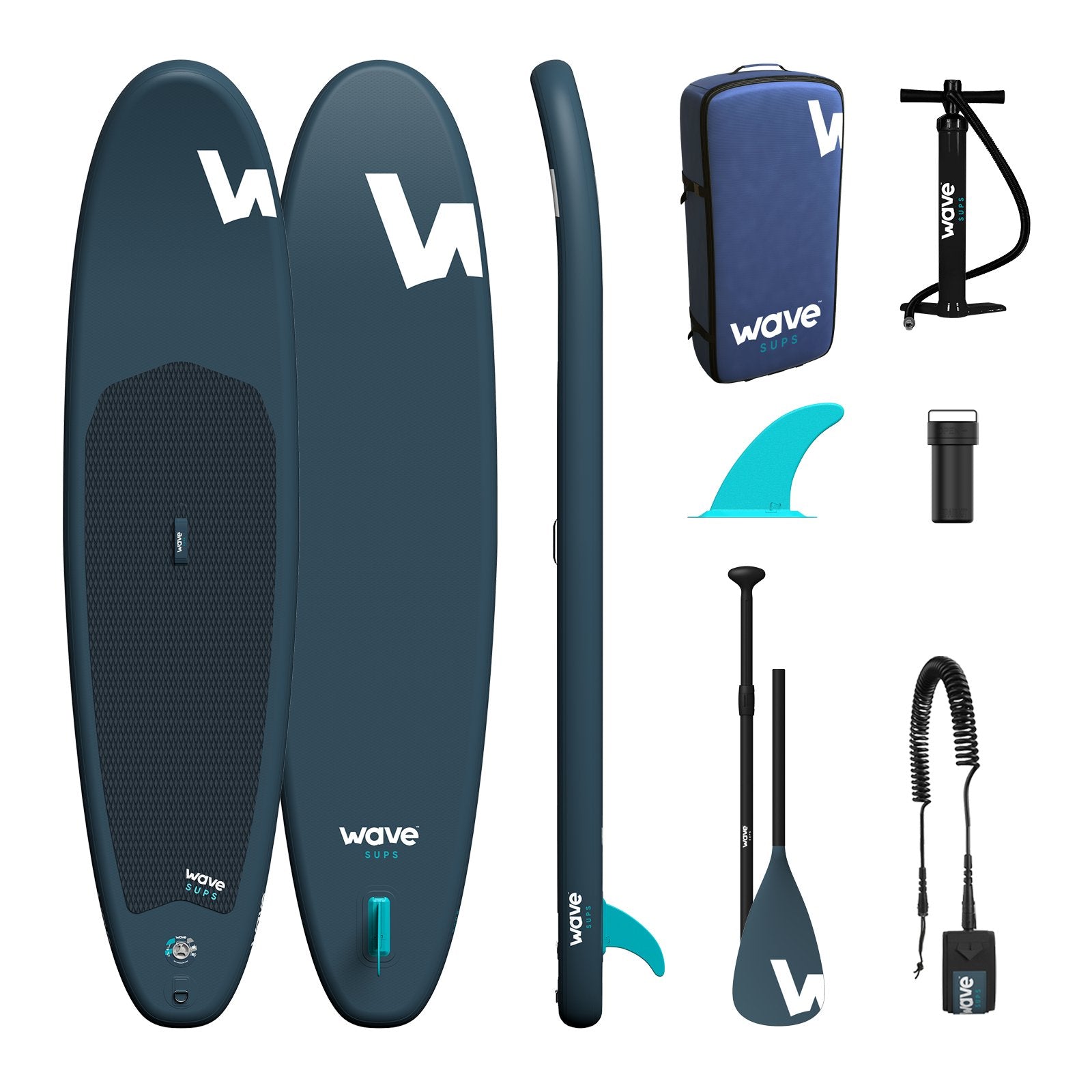 Cruiser SUP | Inflatable Stand-Up Paddleboard | 10/11 ft | Navy - Wave Sups EU