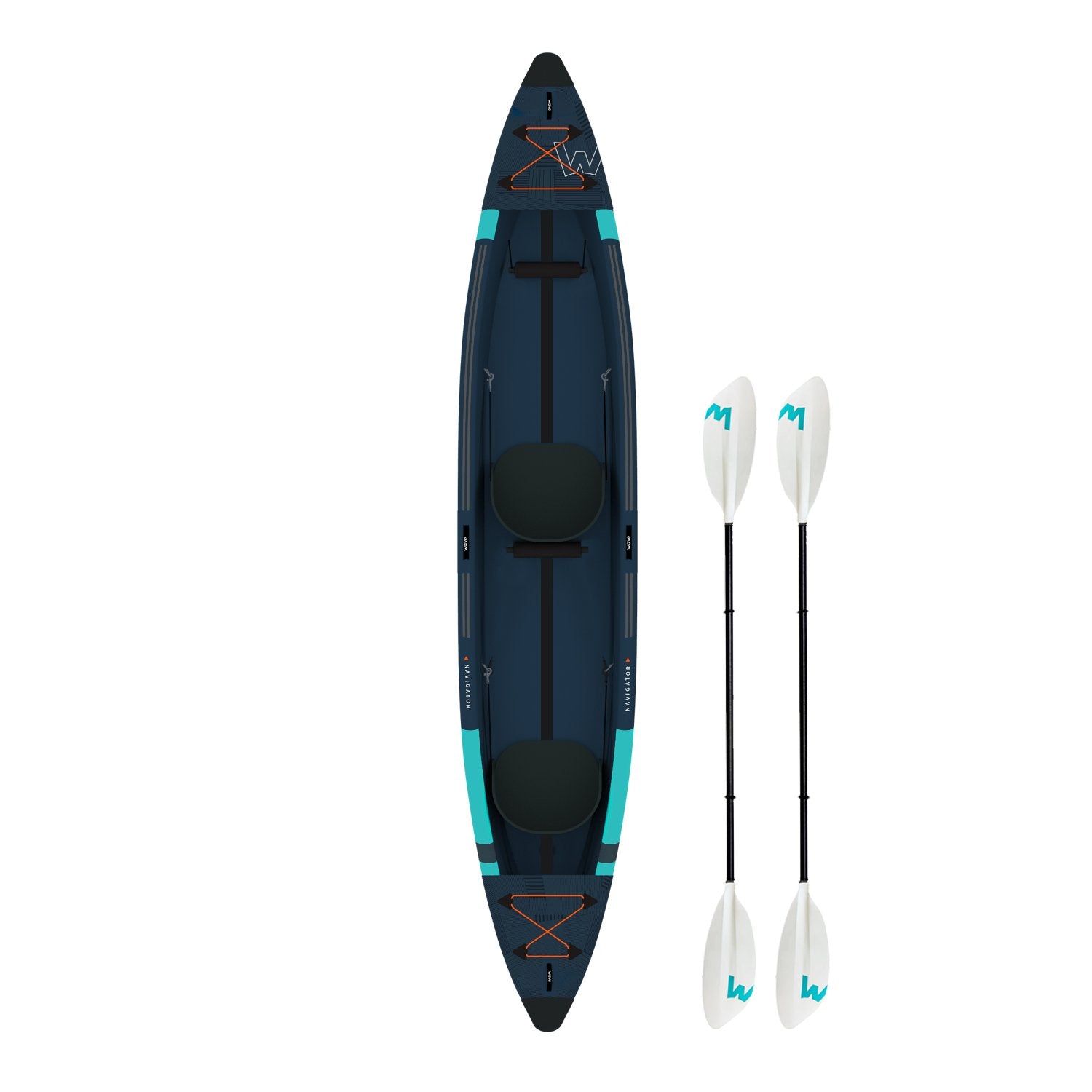 Navigator Plus | Inflatable Kayak | Drop-Stitch | 2-Seater - Wave Sups EU