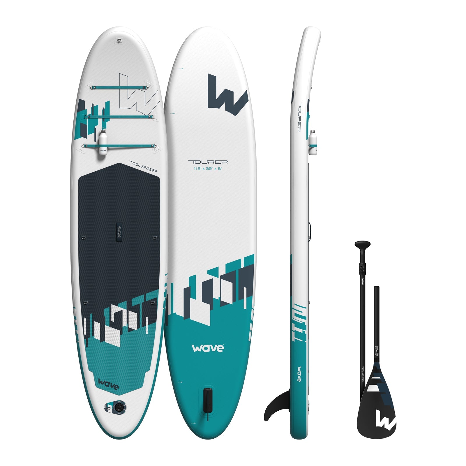 Tourer 2.0 SUP | Inflatable Paddleboard | 10'3/11'3ft | White - Wave Sups EU