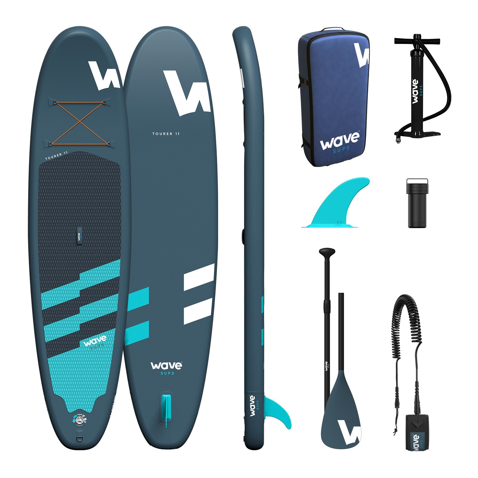 Tourer SUP | Inflatable Stand-Up Paddleboard | 10/11ft | Navy - Wave Sups EU